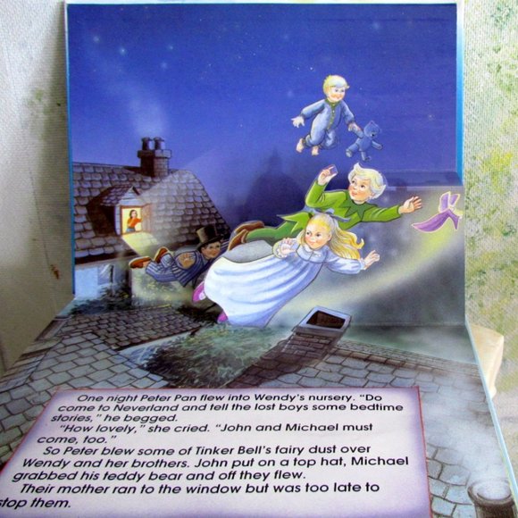 POP-UP BOOK, PETER PAN FAIRY TALE  VINTAGE 1999 GRANDREAMS , EXCELLENT CONDITION - Picture 2 of 5